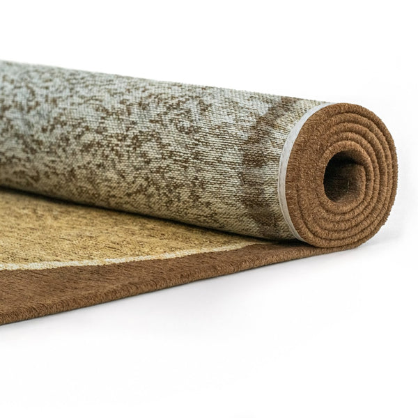 Louis de Poortere Craft Collection Marble Area Rug Artisan Textured Contemporary Living Room Accent Oak 5'7 x 7'10 120062