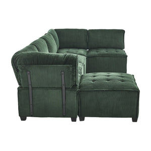 English Elm United We Win U-Shaped Modular Sectional Sofa With Reversible Chaise - 6-Seat Comfort & Style W1568S00156-GIGA