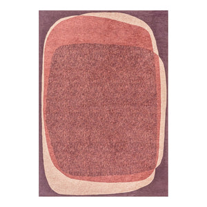 Louis de Poortere Craft Collection Marble Area Rug Artisan Textured Contemporary Living Room Accent Rosewood 5'7 x 7'10 120067