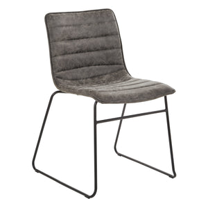 OSP Home Furnishings Halo Stacking Chair  - Set of 2 Charcoal