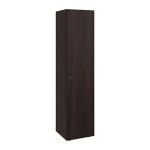 English Elm Kotlik Slim Dark Walnut Wardrobe with Four Shelves for Bedroom or Entryway B097P480458
