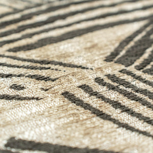 Louis de Poortere Meditation Collection Kanji Calligraphy Inspired Plush Area Rug for Serene Living Spaces Slate 7'10 x 11'2 119994