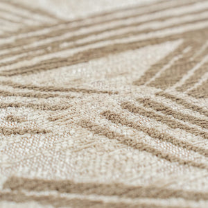 Louis de Poortere Meditation Collection Kanji Calligraphy Inspired Plush Area Rug for Serene Living Spaces Dune 7'10 x 11'2 120002