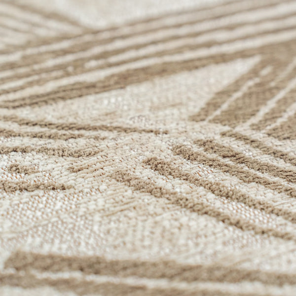 Louis de Poortere Meditation Collection Kanji Calligraphy Inspired Plush Area Rug for Serene Living Spaces Dune 7'10 x 11'2 120002
