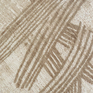 Louis de Poortere Meditation Collection Kanji Calligraphy Inspired Plush Area Rug for Serene Living Spaces Dune 7'10 x 11'2 120002