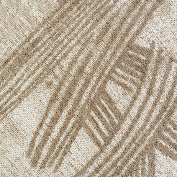 Louis de Poortere Meditation Collection Kanji Calligraphy Inspired Plush Area Rug for Serene Living Spaces Dune 7'10 x 11'2 120002