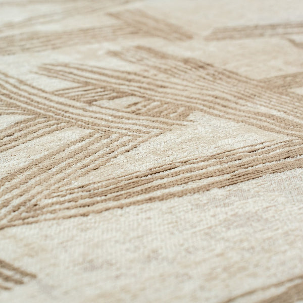 Louis de Poortere Meditation Collection Kanji Calligraphy Inspired Plush Area Rug for Serene Living Spaces Dune 7'10 x 11'2 120002