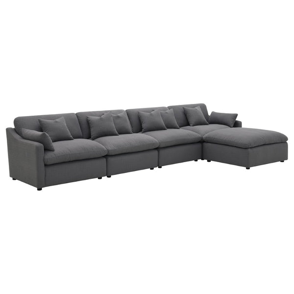English Elm Greeley Armless Accent Chair with Performance Fabric and Foam Cushions for Modern Living B062P441446