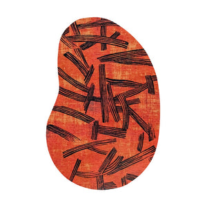 Louis de Poortere Meditation Collection Kanji Calligraphy Inspired Plush Area Rug for Serene Living Spaces Ginger Chocolat 7'9 x 11'2 120021