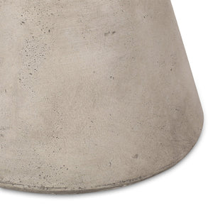 English Elm Outdoor Sculptural Mgo Concrete Pedestal Side Table for Patio Lounge Seating N773P412510L