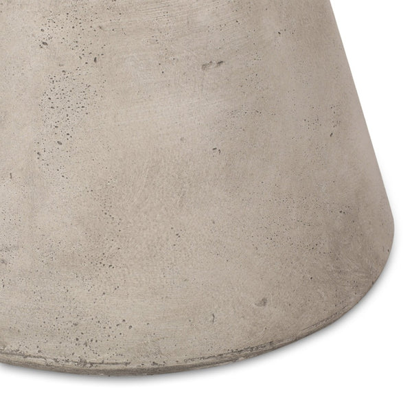 English Elm Outdoor Sculptural Mgo Concrete Pedestal Side Table for Patio Lounge Seating N773P412510L