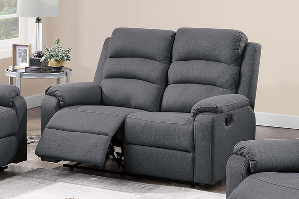 English Elm Modern Reclining Loveseat and Recliner Set Tufted Woven Fabric Living Room Duo B011S02377