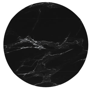 Worldwide Home Furnishings Calisto Versatile 7-piece Dining Set: Transforming Table & Stylish Swivel Chairs For Any Space Black Table,Ivory Chair Sintered Stone,Metal,Fabric 207-110bk_144iv