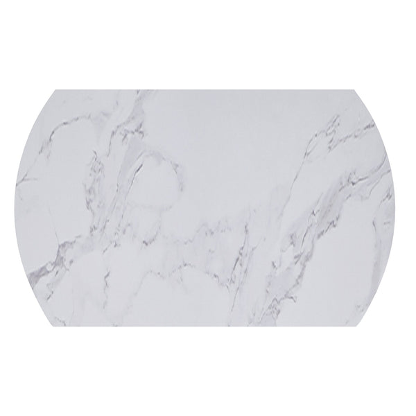 Worldwide Home Furnishings Calisto Versatile 5-piece Dining Set: Transformative Table & Chic Boucle Upholstered Chairs White Table,Ivory Chair Sintered Stone,Metal,Boucle Fabric 207-110wt_108iv