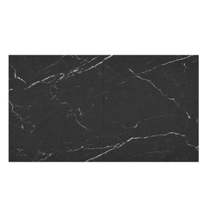 Worldwide Home Furnishings Julius Modern 7-piece Dining Set: Extendable Sintered Stone Table With Chic Faux Leather Chairs Black Table,Camel Chair Sintered Stone,Metal,Faux Leather 207-111bk_139cam