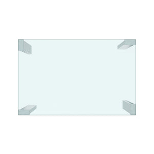 Worldwide Home Furnishings Frankfurt_Maxim 5-piece Contemporary Dining Set With Glass Top And Stylish Faux Leather Chairs Chrome Table,Black Chair Mdf,Metal,Glass,Faux Leather 207-165/489bk