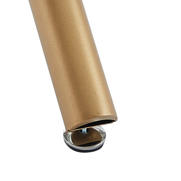 Worldwide Home Furnishings Carmilla_Antoine 5-piece Dining Set With Clear Glass Top, Gold Legs & Stylish Faux Leather Chairs Aged Gold Table,White Chair Metal,Glass,Faux Leather 207-353_573wt