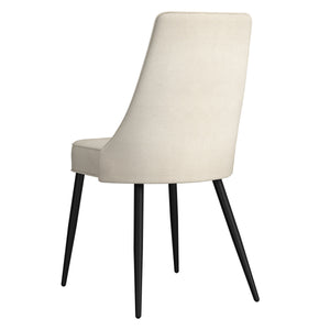 Worldwide Home Furnishings Stark Modern 7-piece Dining Set With Glass Top, Geometric Base, And Vintage Faux Leather Chairs Walnut Table,Beige Chair Metal,Glass,Fabric 207-535wal_158beg