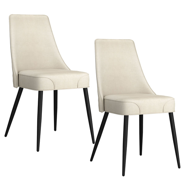 Worldwide Home Furnishings Stark Modern 7-piece Dining Set With Glass Top, Geometric Base, And Vintage Faux Leather Chairs Walnut Table,Beige Chair Metal,Glass,Fabric 207-535wal_158beg