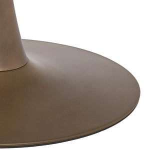 Worldwide Home Furnishings Zilo Mid-century Modern 5-piece Dining Set With Faux Marble Top & Stylish Curved Chairs For Comfort White And Aged Gold Table,Grey Chair Mdf,Metal,Faux Leather 207-671gd_S_573lg