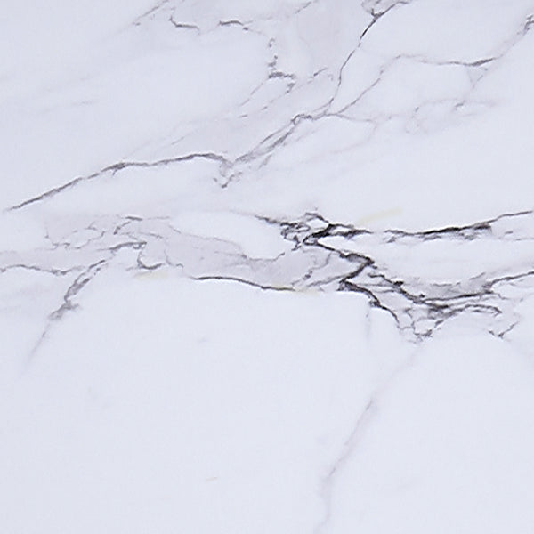 Worldwide Home Furnishings Zilo 7-piece Dining Set With Faux Marble Table & Stylish Mid-century Chairs For Elegant Dining White And Black Table,Charcoal Chair Mdf,Metal,Fabric 207-671lbk_090ch