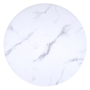 Worldwide Home Furnishings Zilo 5-piece Dining Set With Faux Marble Top & Curved High Back Chairs For Modern Elegance Black And Aged Gold Table,Beige Chair Mdf,Metal,Fabric 207-671sbk_084beg