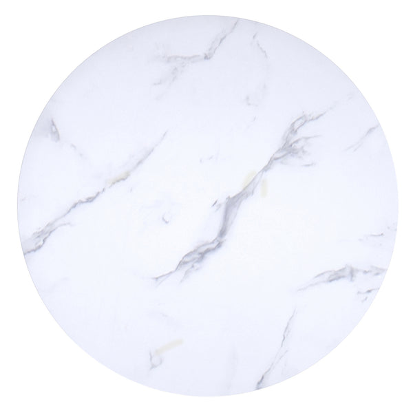 Worldwide Home Furnishings Zilo 3-piece Faux Marble Dining Set – Elegant Mid-century Table & Comfortable Wing Back Chairs White And Aged Gold Table,Beige Chair Mdf,Metal,Faux Leather 207-671sgd_085pubg