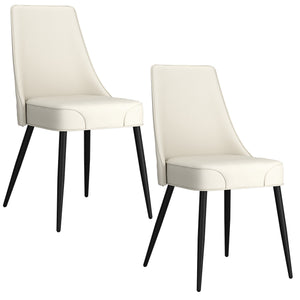 Worldwide Home Furnishings Eclipse 7pc Dining Set - Stylish Extension Table With Geometric Design & Plush Vintage Faux Leather Chairs Black Table,Beige Chair Select Solids,Faux Leather,Metal 207-860bk_158pubg
