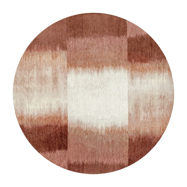 Louis de Poortere Meditation Sendai Tie-dye Inspired Gradient Area Rug for Modern Living Spaces Rosebud 4'7 x 4'7 119975