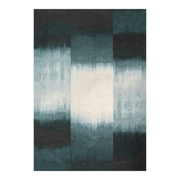 Louis de Poortere Meditation Sendai Tie-dye Inspired Gradient Area Rug for Modern Living Spaces Deep Water 4'7 x 6'7 119822