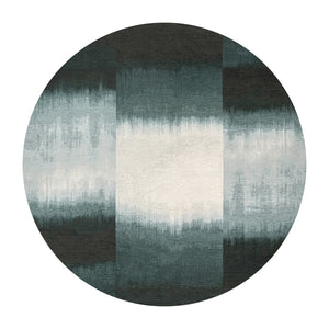 Louis de Poortere Meditation Sendai Tie-dye Inspired Gradient Area Rug for Modern Living Spaces Deep Water 4'7 x 4'7 119980