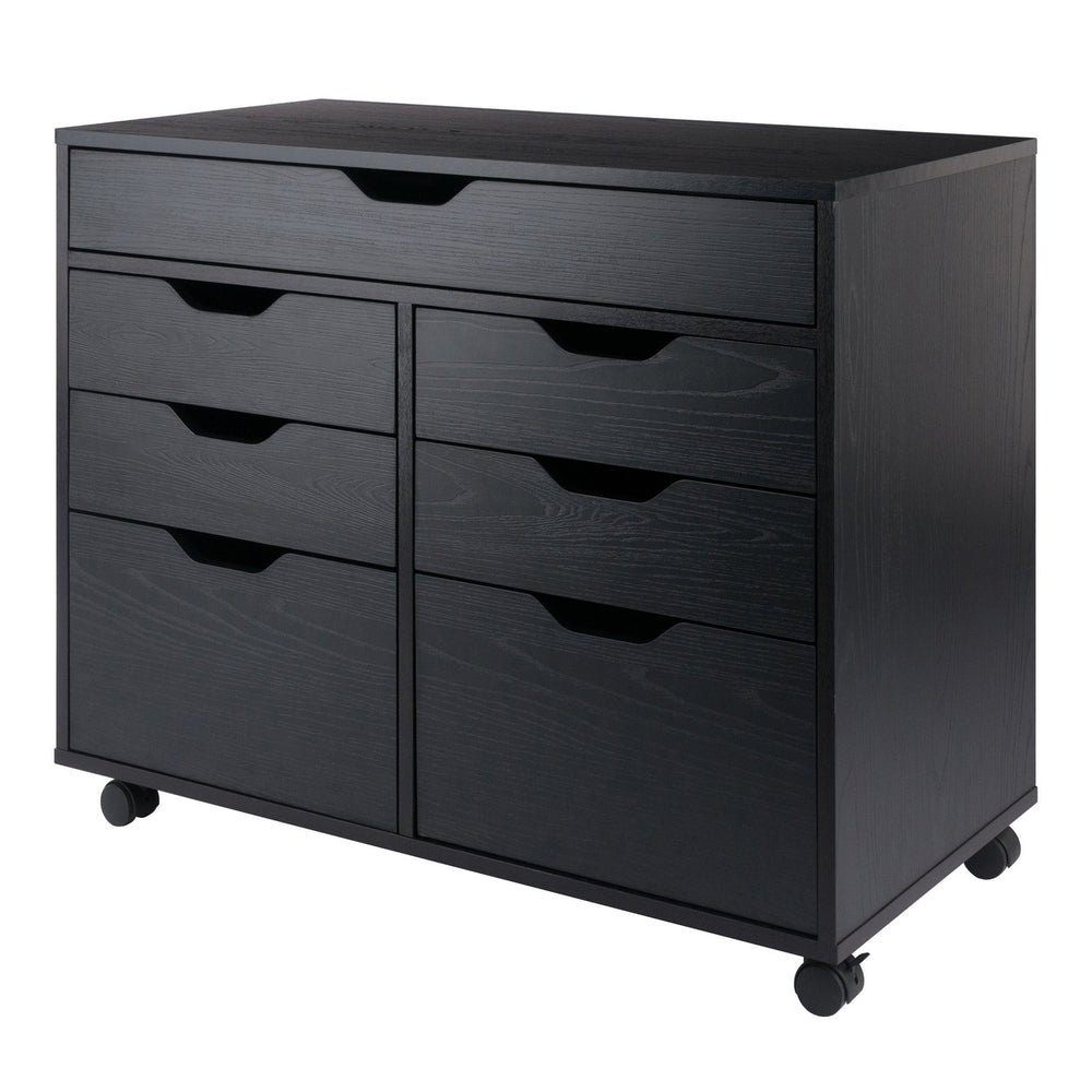 Winsome Wood Halifax 5-drawer Mobile Cabinet - Versatile Storage Solution For Craft, Office, And Home Needs! Black Composite Wood 20748-winsome-wood