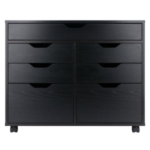 Winsome Wood Halifax 5-drawer Mobile Cabinet - Versatile Storage Solution For Craft, Office, And Home Needs! Black Composite Wood 20748-winsome-wood