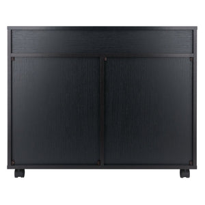 Winsome Wood Halifax 5-drawer Mobile Cabinet - Versatile Storage Solution For Craft, Office, And Home Needs! Black Composite Wood 20748-winsome-wood