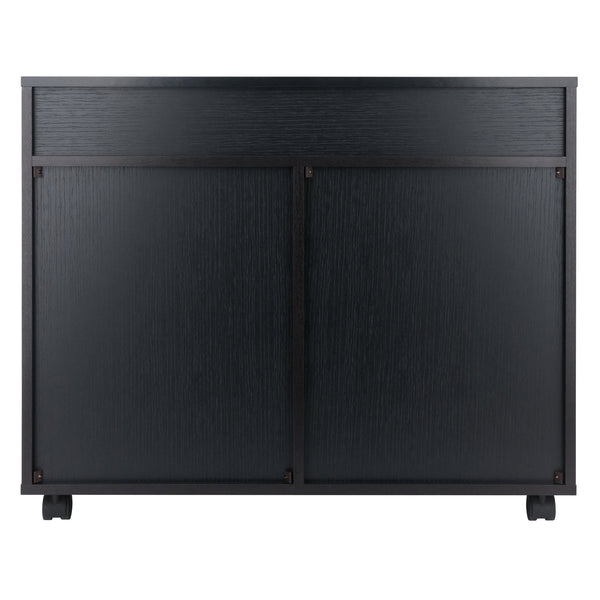 Winsome Wood Halifax 5-drawer Mobile Cabinet - Versatile Storage Solution For Craft, Office, And Home Needs! Black Composite Wood 20748-winsome-wood