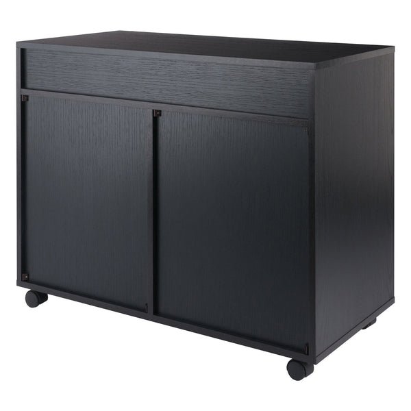 Winsome Wood Halifax 5-drawer Mobile Cabinet - Versatile Storage Solution For Craft, Office, And Home Needs! Black Composite Wood 20748-winsome-wood