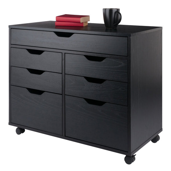 Winsome Wood Halifax 5-drawer Mobile Cabinet - Versatile Storage Solution For Craft, Office, And Home Needs! Black Composite Wood 20748-winsome-wood