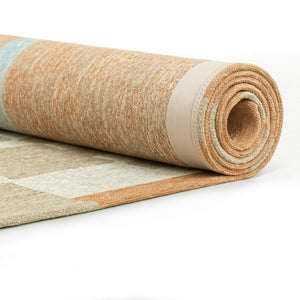 Louis de Poortere Craft Collection Chess Deconstructed Checkerboard Area Rug for Modern Living Spaces Greyhound 5'7 x 7'10 119803