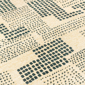 Louis de Poortere Craft Collection Zen Geometric Area Rug for Living Room Bedroom Minimalist Accent Scots Pine 2'7 x 4'11 120032