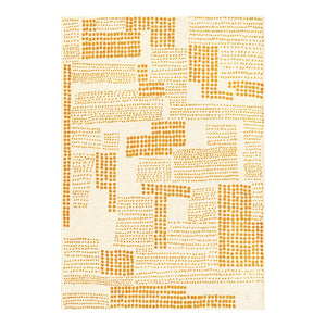 Louis de Poortere Craft Collection Zen Geometric Area Rug for Living Room Bedroom Minimalist Accent Pomelo 2'7 x 4'11 120038
