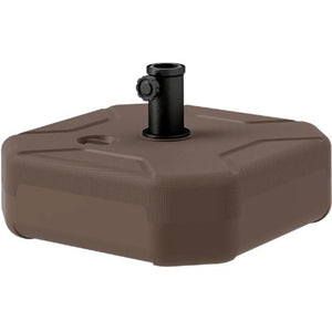 English Elm Easy Fillable Hdpe Square Patio Umbrella Stand Base with Uv Resistant Weatherproof Design T3971P427623