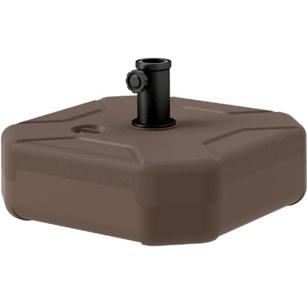 English Elm Easy Fillable Hdpe Square Patio Umbrella Stand Base with Uv Resistant Weatherproof Design T3971P427623
