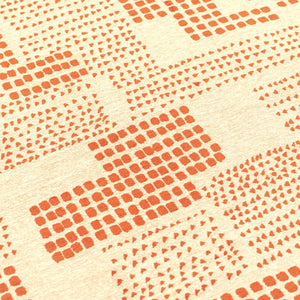 Louis de Poortere Craft Collection Zen Geometric Area Rug for Living Room Bedroom Minimalist Accent Grenadine 2'7 x 4'11 120044