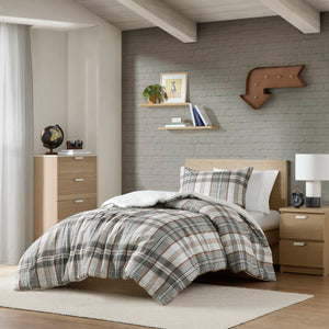 English Elm 3PCS Waffle Washed Comforter Set Full/Queen with Breathable 100% Cotton Face and Plush 270G Fill Multi 12.01 L x 10.04 W x 3.94 H B035P341213