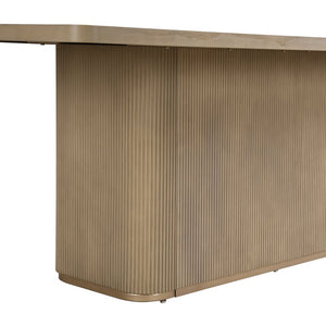 English Elm Christopher Knight Home® - 84" Rectangular Dining Table - Solid Wood & Mdf, Seats 6-8, Versatile For Dining Or Office Use N771P296162A_N771P296163A