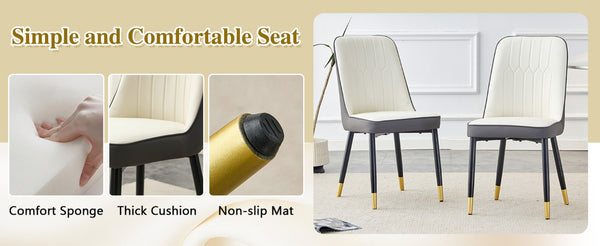 English Elm Table and Chair Set Round Walnut Mdf Top Hourglass Base with Four Pu Leather Seats W1151S04843