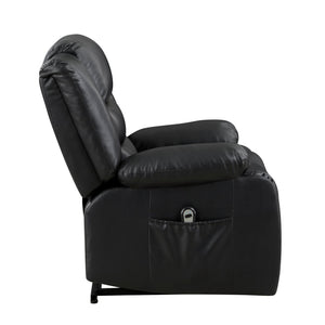 English Elm Modern Power Lift Recliner Chair Faux Leather Upholstery Standing Assist Living Room Black B011P202513