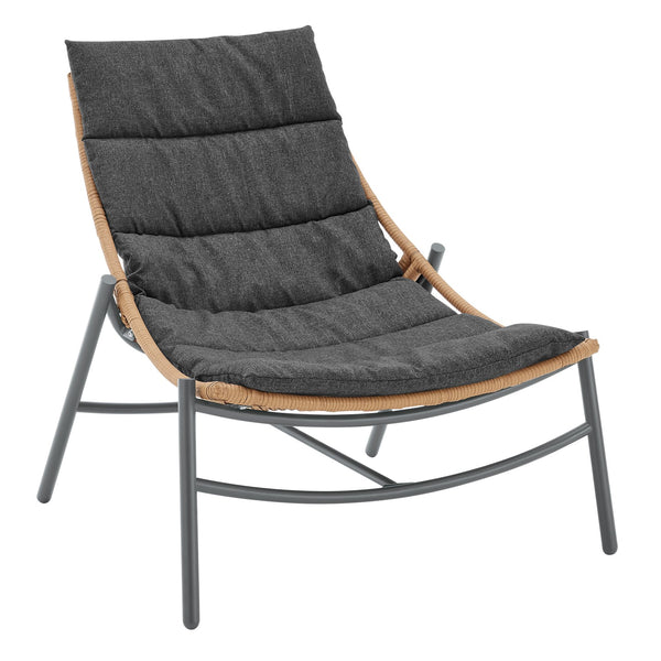 English Elm Sunset 3-Piece Conversation Set with Removable Zippered Cushions, Waterproof UV Fabric, Rust‑Resist Grey B365P397649