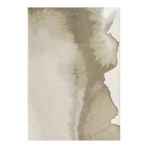 Louis de Poortere Meditation Collection Abstract Ink Blot Area Rug Coastal Teal for Serene Living Spaces Beach 2'7 x 4'11 120288