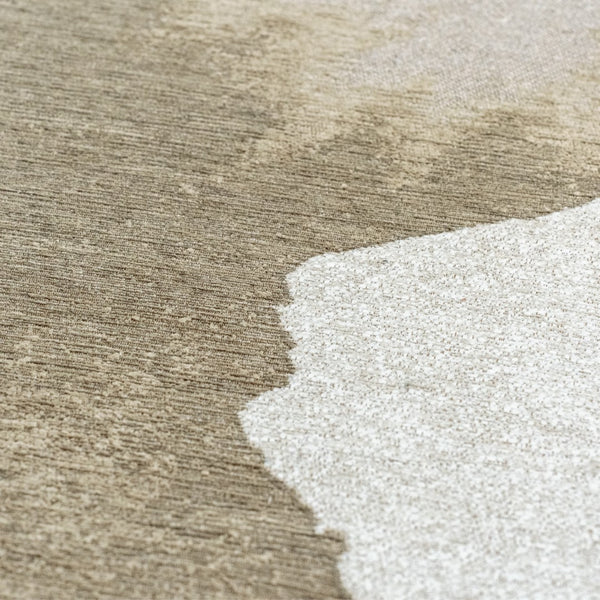Louis de Poortere Meditation Collection Abstract Ink Blot Area Rug Coastal Teal for Serene Living Spaces Beach 2'7 x 4'11 120288